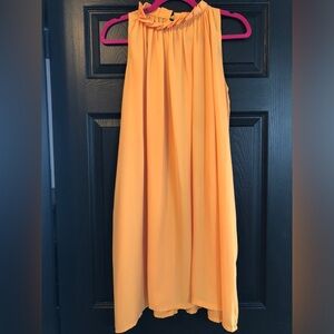 Vibrant OrangeYellow Sleeveless Dress
Unbranded